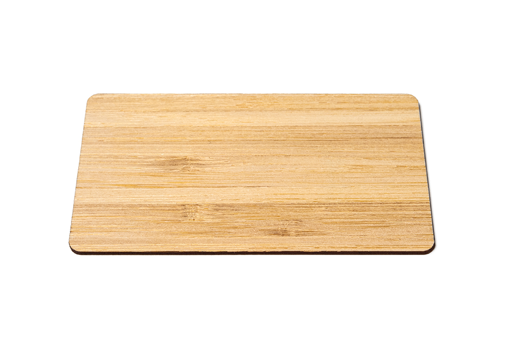 RFID Holzkarte NXP MIFARE Classic® 1K 4-Byte-NUID Bambus