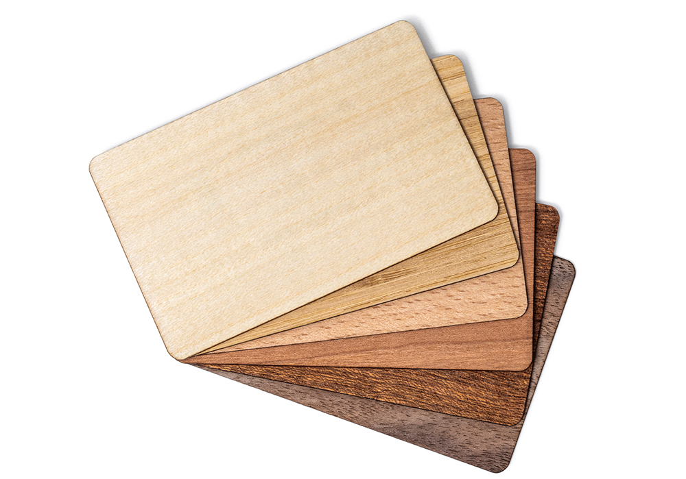 RFID Holzkarte NXP MIFARE Classic® 1K 4-Byte-NUID Bambus